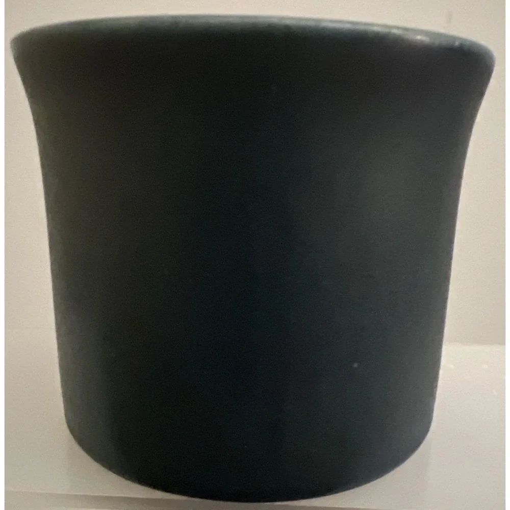Vintage MCM LAUFFER GOVANCROFT Scotland Stoneware Coffee Cups Gold‎ & Dark Teal